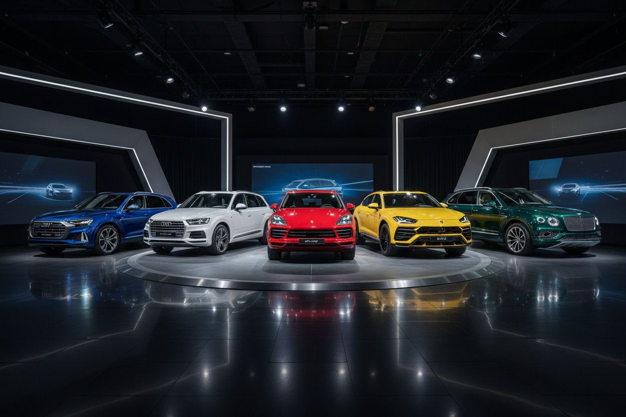 Audi Q8 Q7  Porsche Cayenne Urus Bentayga 