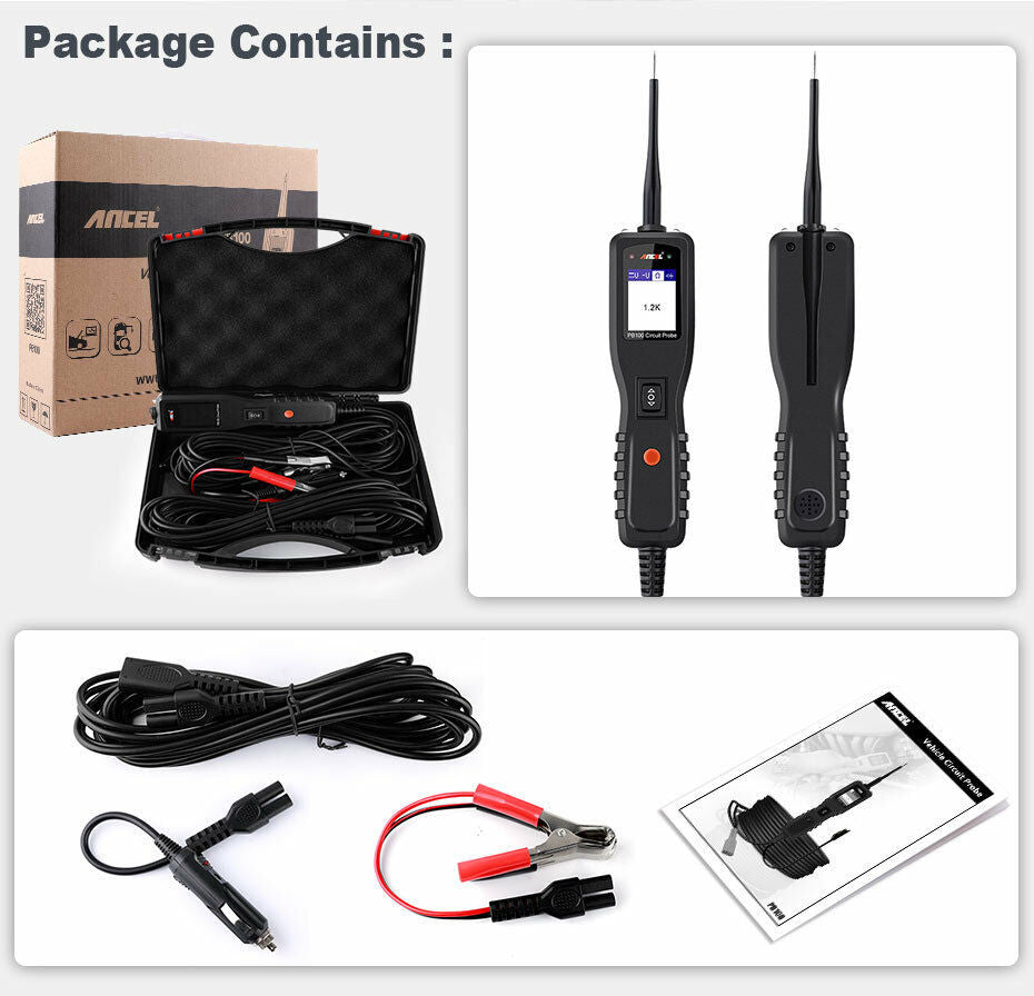 12V Car PowerScan Circuit Tester Probe AVOmeter Diagnostic Tool