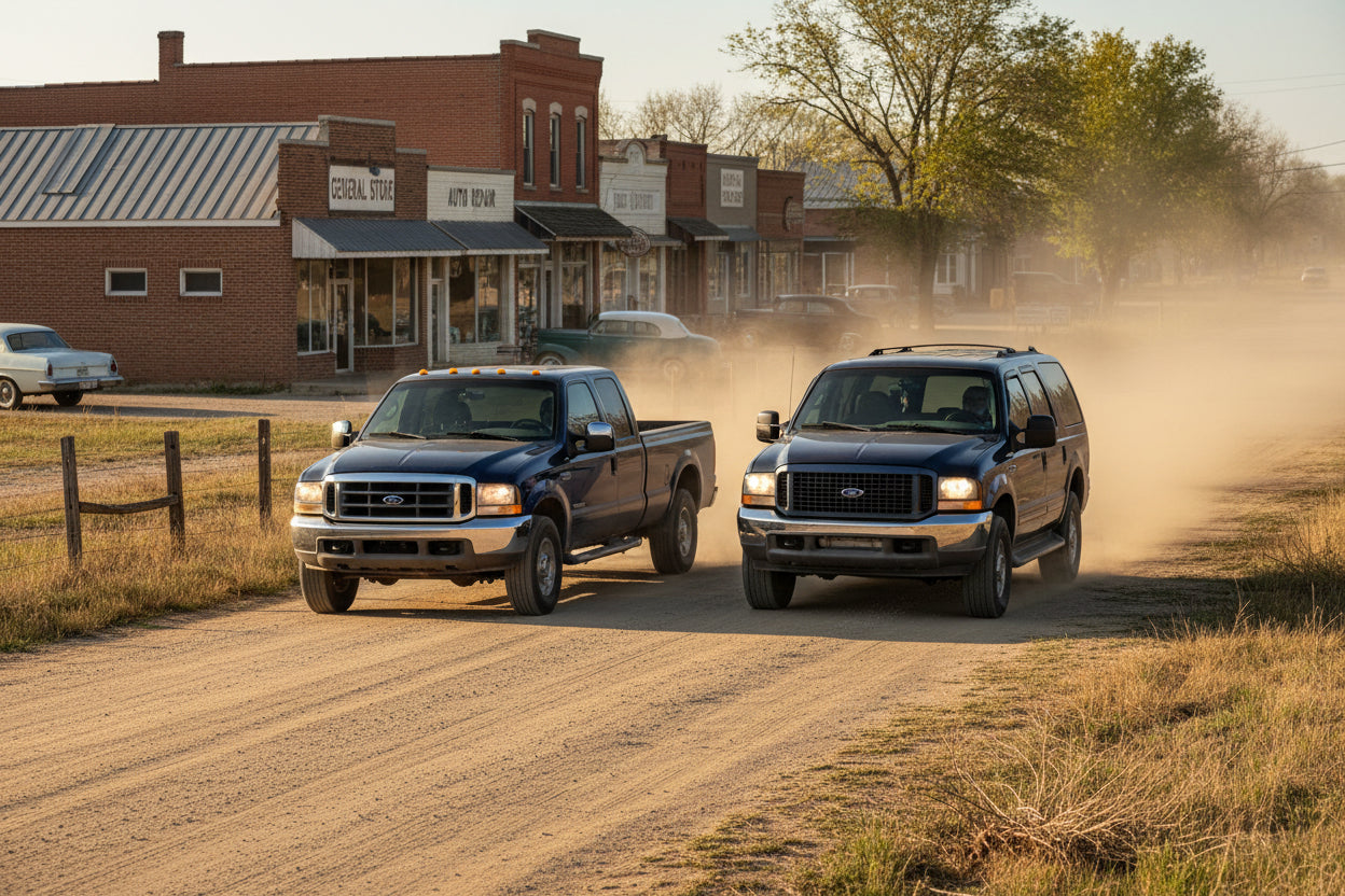 Cold Air Intake for Ford F250 F350 Super Duty Excursion (1999-2003) 7.3L Turbo Diesel Engine Black Default Title