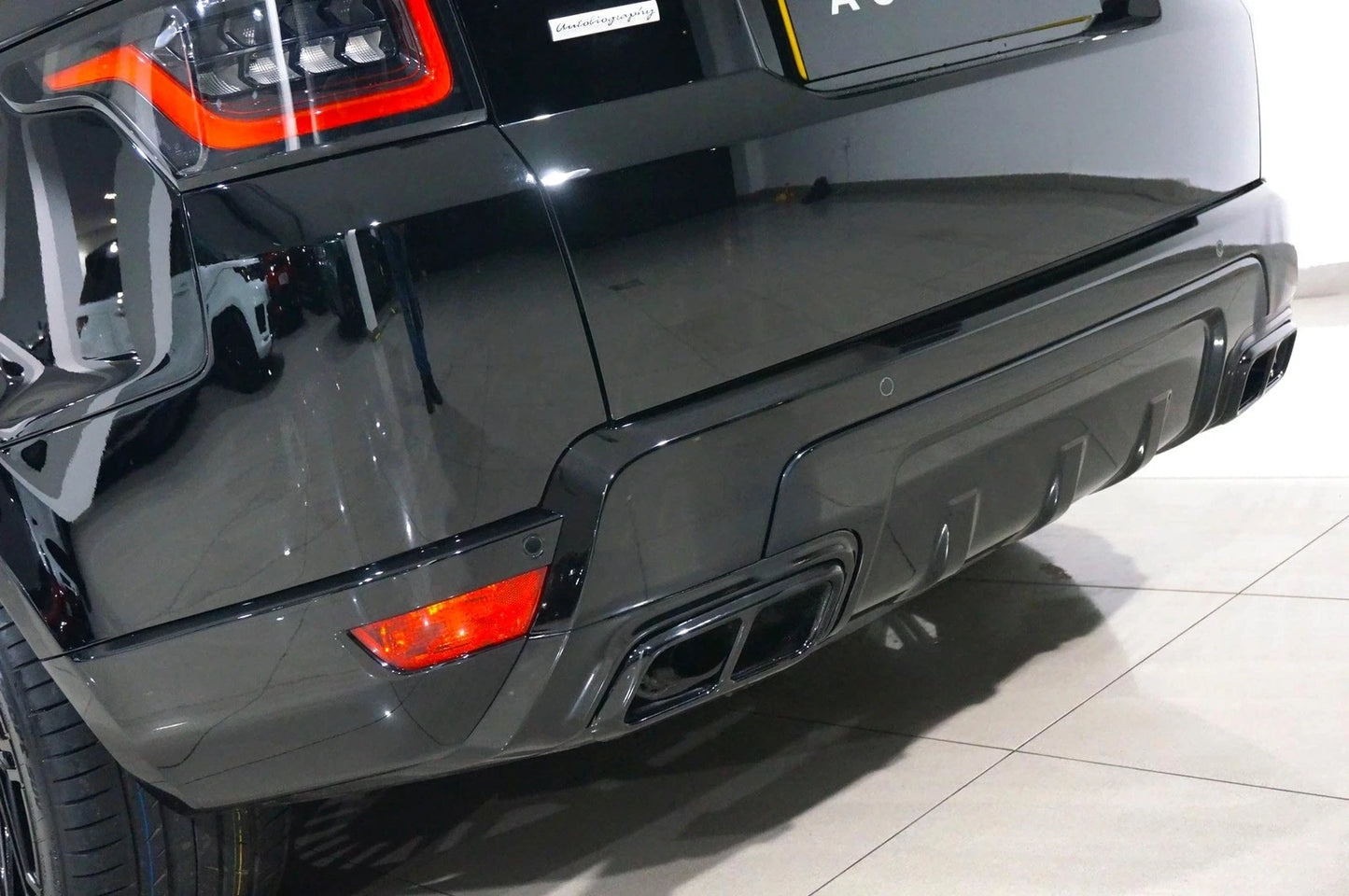Black Exhaust Tips Covers For Range Rover Sport L494 (2018-2022)