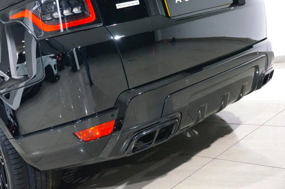 Black Exhaust Tips Covers For Range Rover Sport L494 (2018-2022)