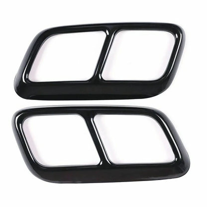 Black Exhaust Tips Covers For Range Rover Sport L494 (2018-2022)