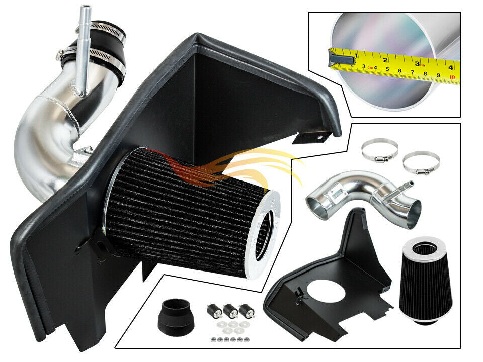 Performance Air Intake W/Heat Shield For Chevrolet Camaro (2016-2021) With 2.0T Turbo Engine Black