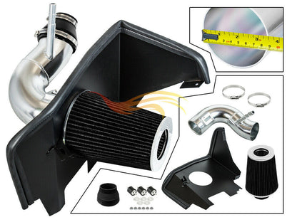Performance Air Intake W/Heat Shield For Chevrolet Camaro (2016-2021) With 2.0T Turbo Engine Black