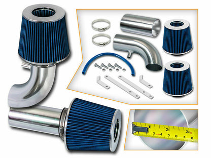 Blue Cold Air Intake for Ford F150/Bronco (1988-1996) 5.0L/5.8L V8 Engines (F150s & Broncos with No MAF sensor only)