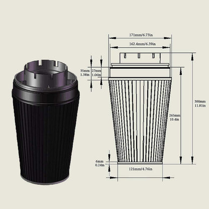 Black Cold Air Intake for GMC/Chevy (1999-2006) V8 4.8L/5.3L/6.0L Engines