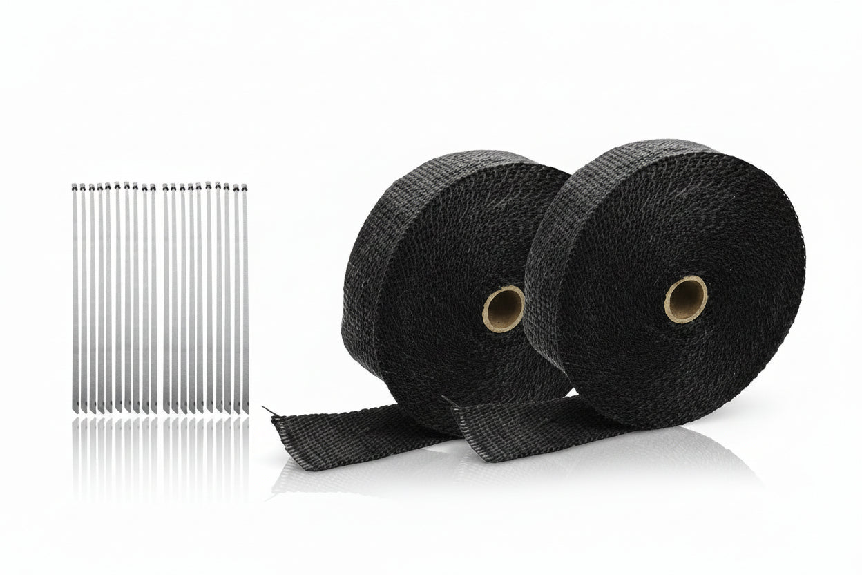 50 FT Thermal Wrapping Black Heat Tape for Exhaust Manifold Headers