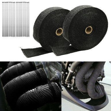 50 FT Thermal Wrapping Black Heat Tape for Exhaust Manifold Header Default Title