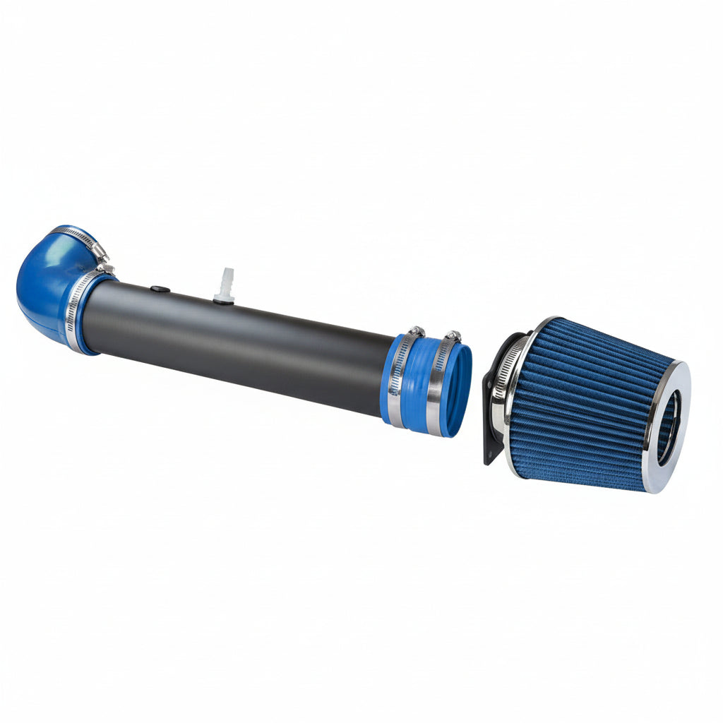 Blue Grey Coated Cold Air Intake for Ford F150 (1997-2003) 4.2L V6 Engine