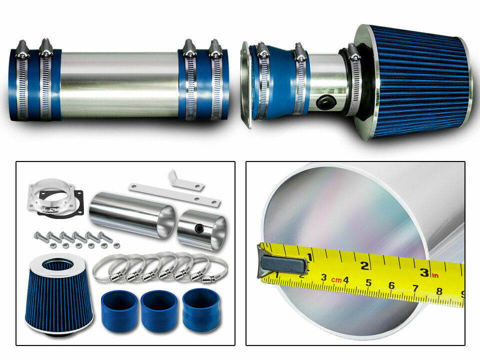 Cold Air Intake for Ford F150/Bronco (1994-1996) 5.0L 5.8L V8 Engines Blue