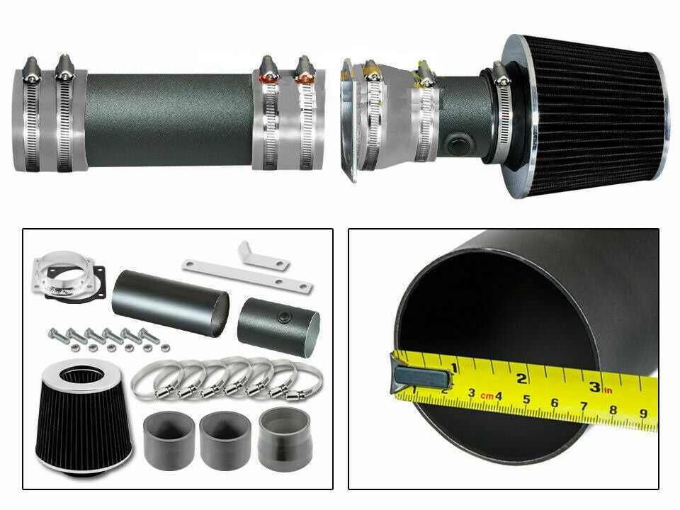 Performance Air Intake for Ford Bronco (1994-1996) w/MAF 5.0L 5.8L V8 Engines Black