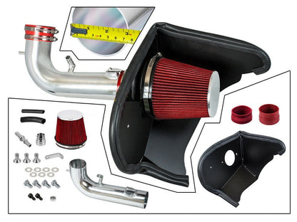 Cold Air Intake W/Heat Shield For Chevrolet Camaro (2016-2020) with 3.6L V6 Engine Red