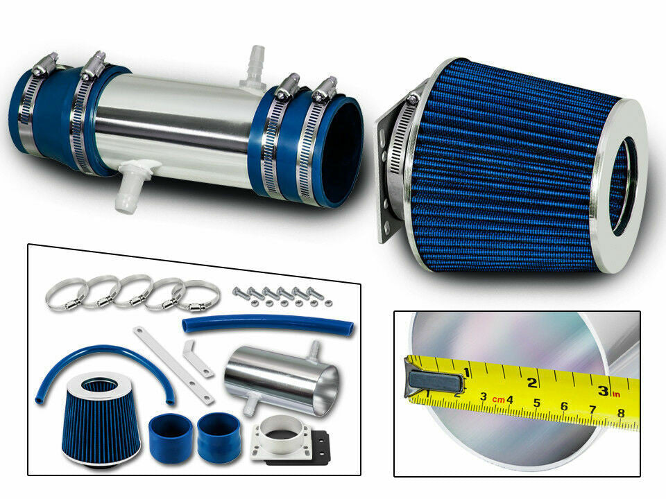 Performance Air Intake for Toyota Camry (1992-1993) LE DLX XLE DX SE with 3.0L V6 Engine Blue