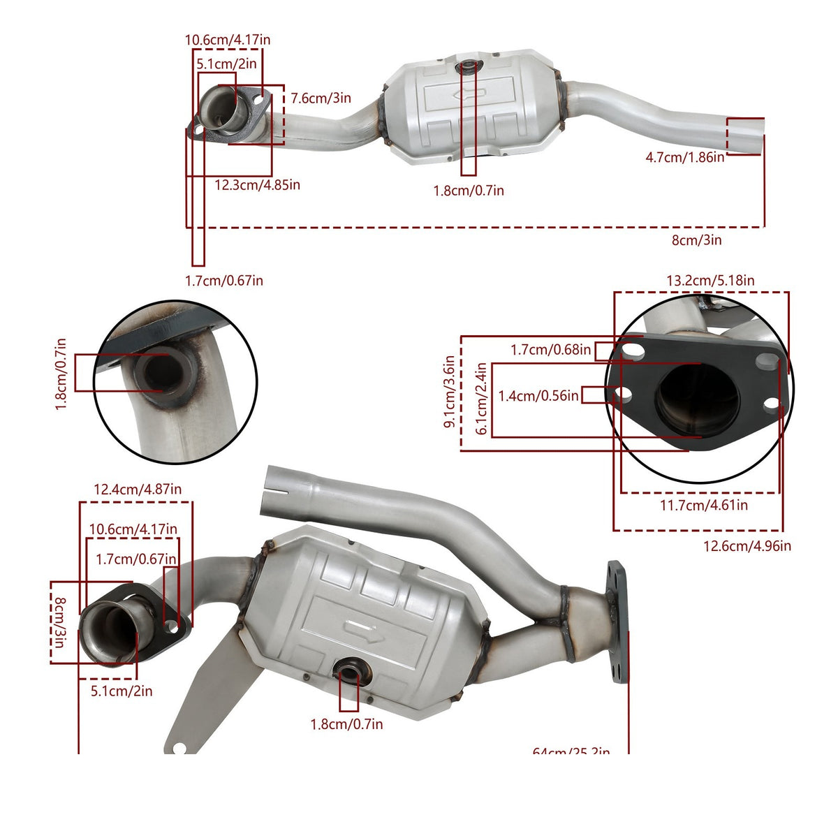 Catalytic Converter for Ford Windstar (2001-2003) 3.8L