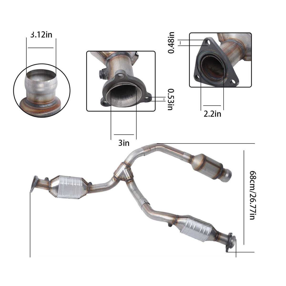 Catalytic Converter for GMC Yukon (2015-2020) 6.2L