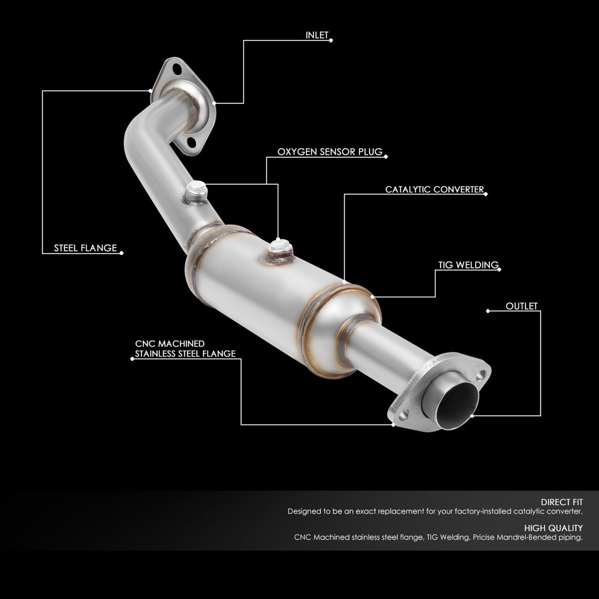 Catalytic Converter for Honda Element (2003-2011) 2.4L
