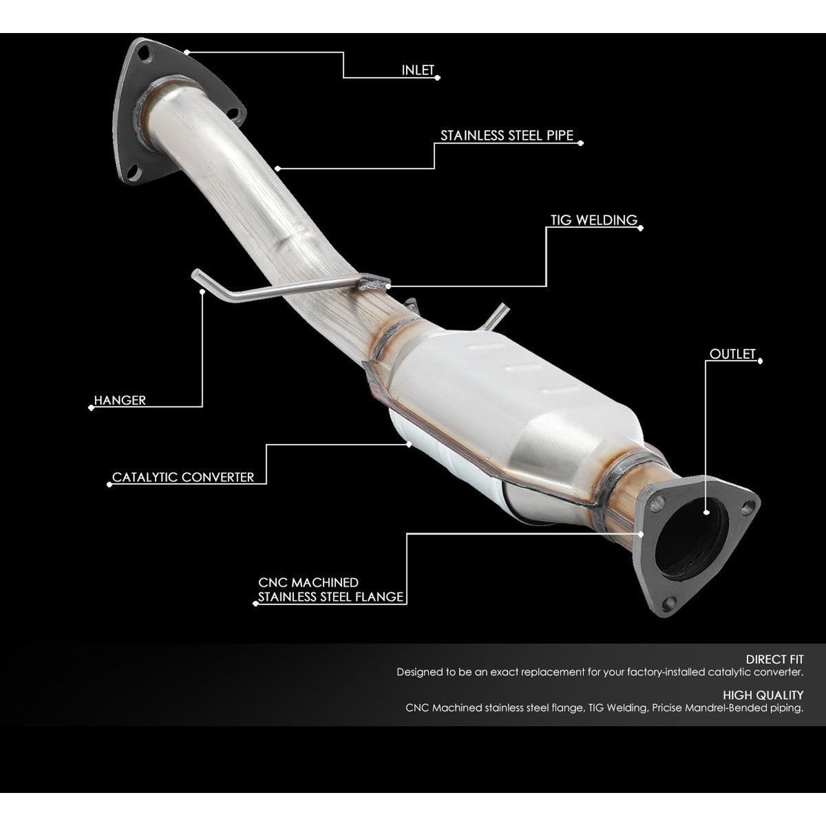 Catalytic Converter for Oldsmobile Bravada (1996-1999) 4.3L