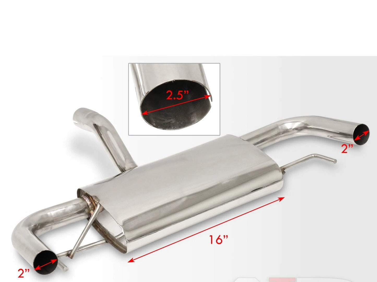 Catback Exhaust Muffler for Lexus CT200h (2011-2017)