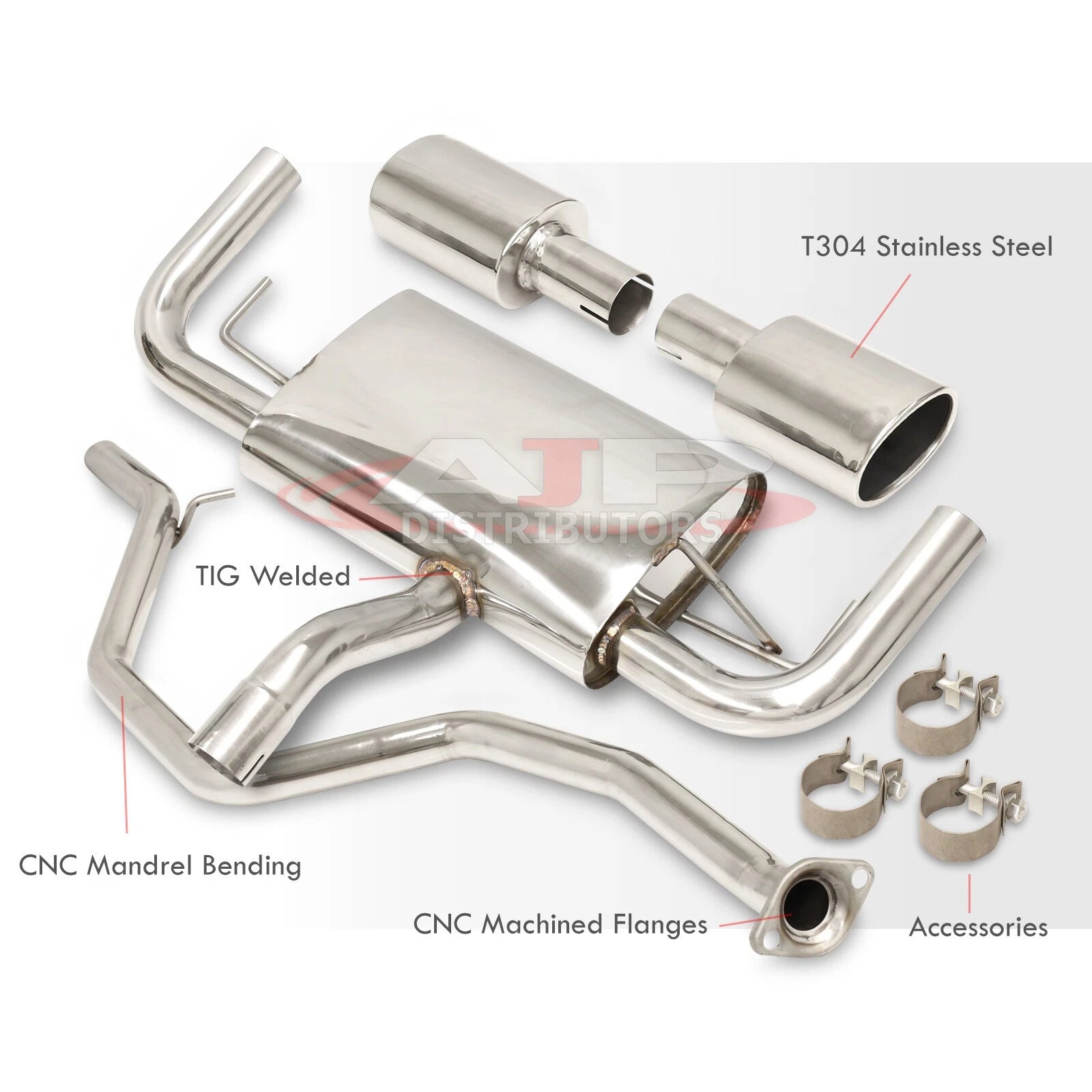 Catback Exhaust Muffler for Lexus CT200h (2011-2017)