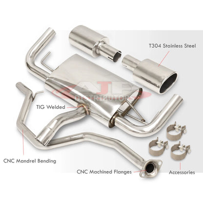 Catback Exhaust Muffler for Lexus CT200h (2011-2017)