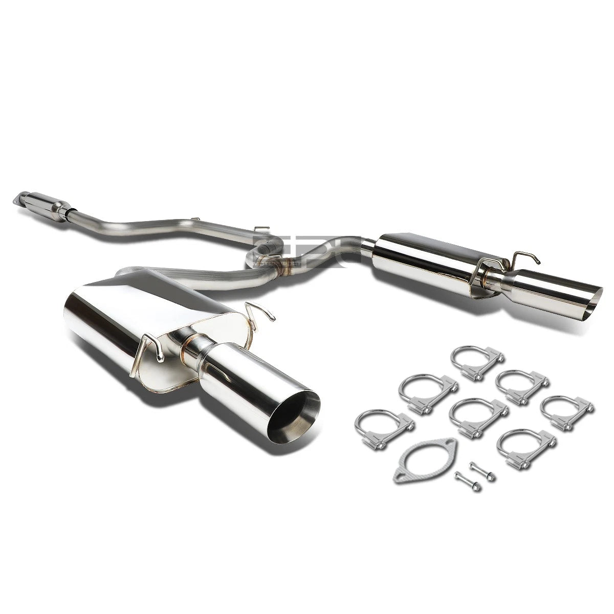 Catback Exhaust System & Dual Muffler Tips for Chevy Monte Carlo (2000-2005) 3.8L