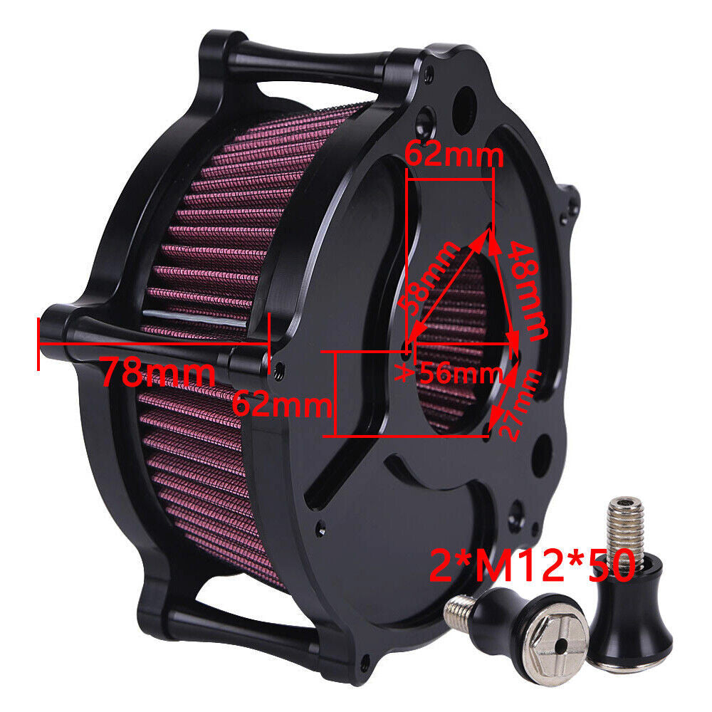 Air Intake Filter Kit For Harley Davidson Sportster Iron (1991-2023) 883 1200 72 48