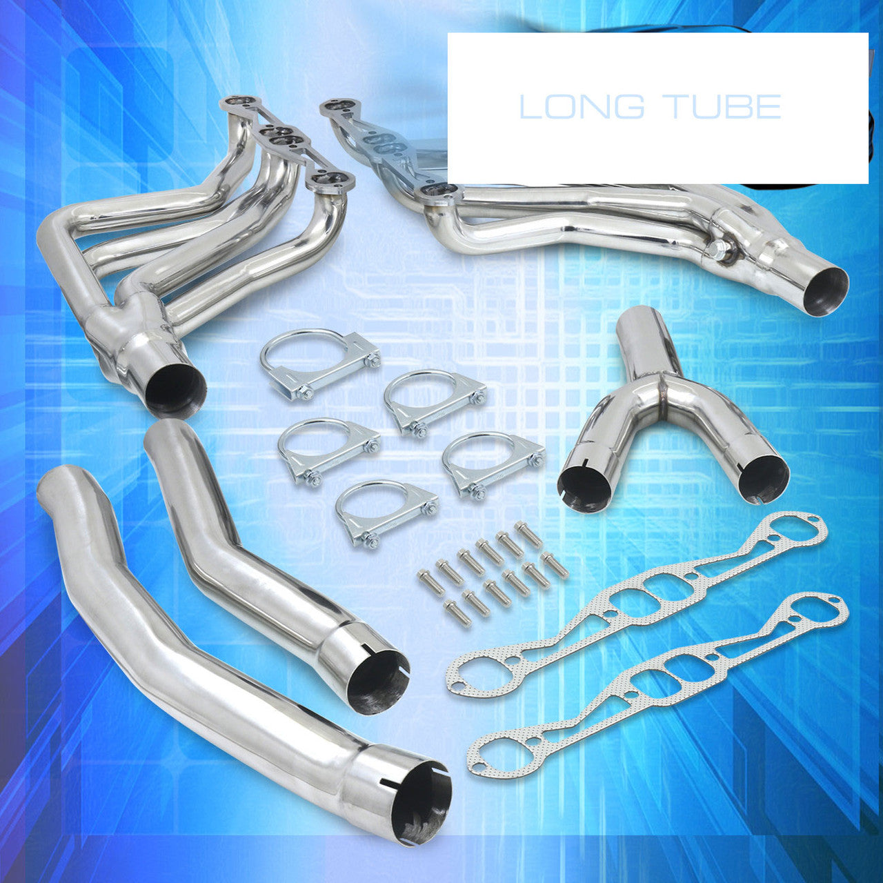 Mainfold Long Tube Exhaust Header for Chevrolet Camaro/Pontiac Firebird (1982-1992) With 5.7L V8 Engine