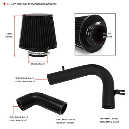 Cold Air Intake for Audi A Q Series & VW Golf Jetta Beetle Tiguan (2013-2018) EA211 1.2T 1.4T Engines