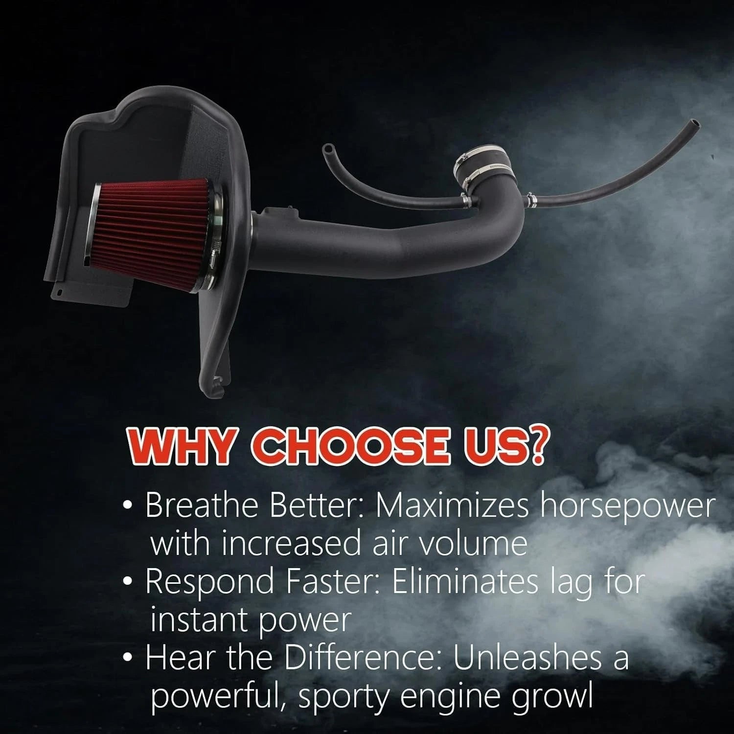 Cold Air Intake for Chevy GMC Sierra 1500 & Silverado 1500 (2014-2018) 5.3L 6.2L