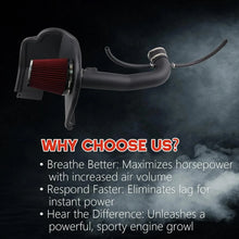 Cold Air Intake for Chevy GMC Sierra 1500 & Silverado 1500 (2014-2018) 5.3L 6.2L