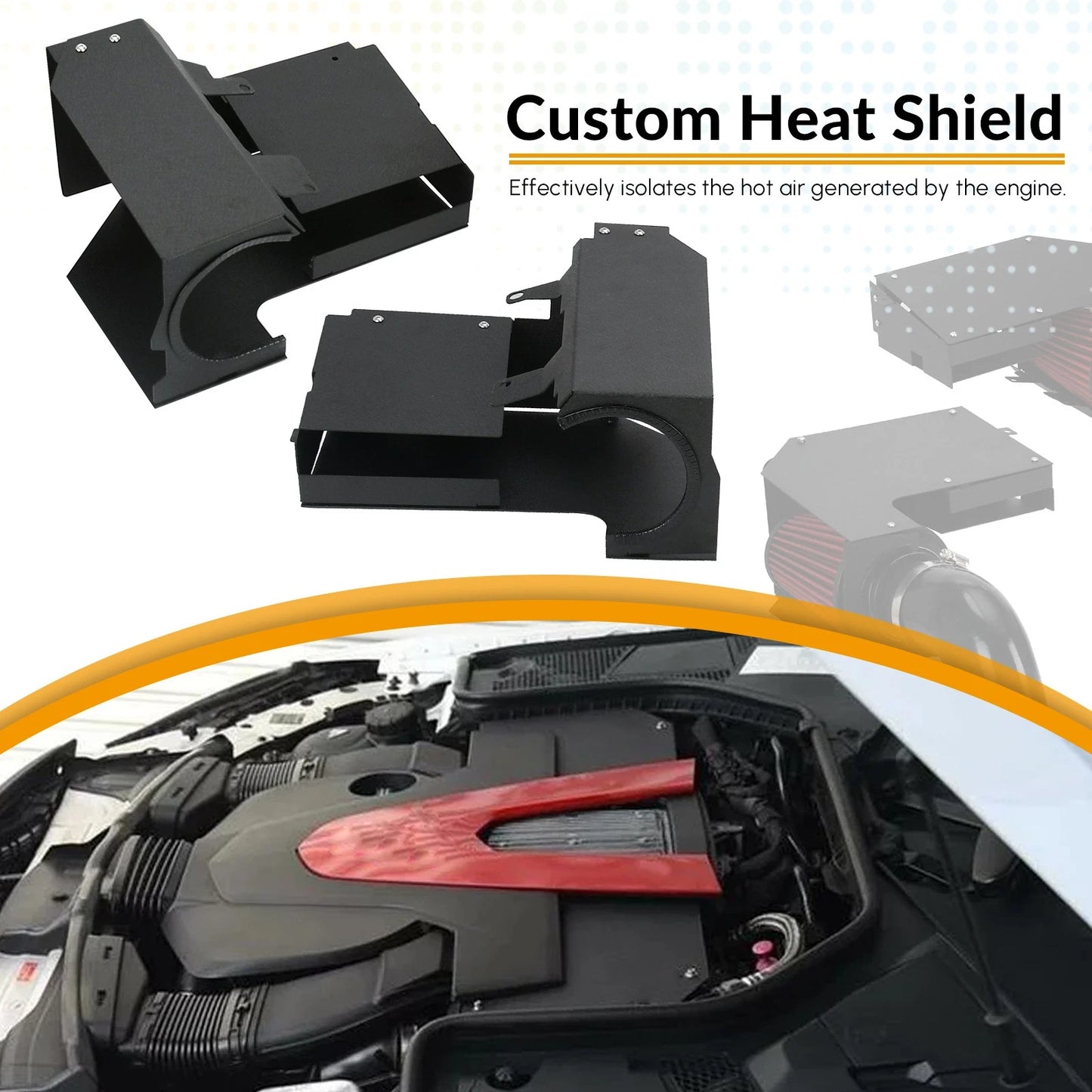 Cold Air Intake for Mercedes Benz C43 AMG GLC43 AMG (2014-2021) 3.0T