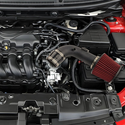 Cold air intake installed in a 2012-2015 Honda Civic Si 2.4L engine bay