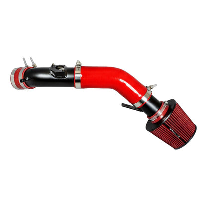 Red cold air intake with red filter for Mazda 3 2010-2012 2.5L