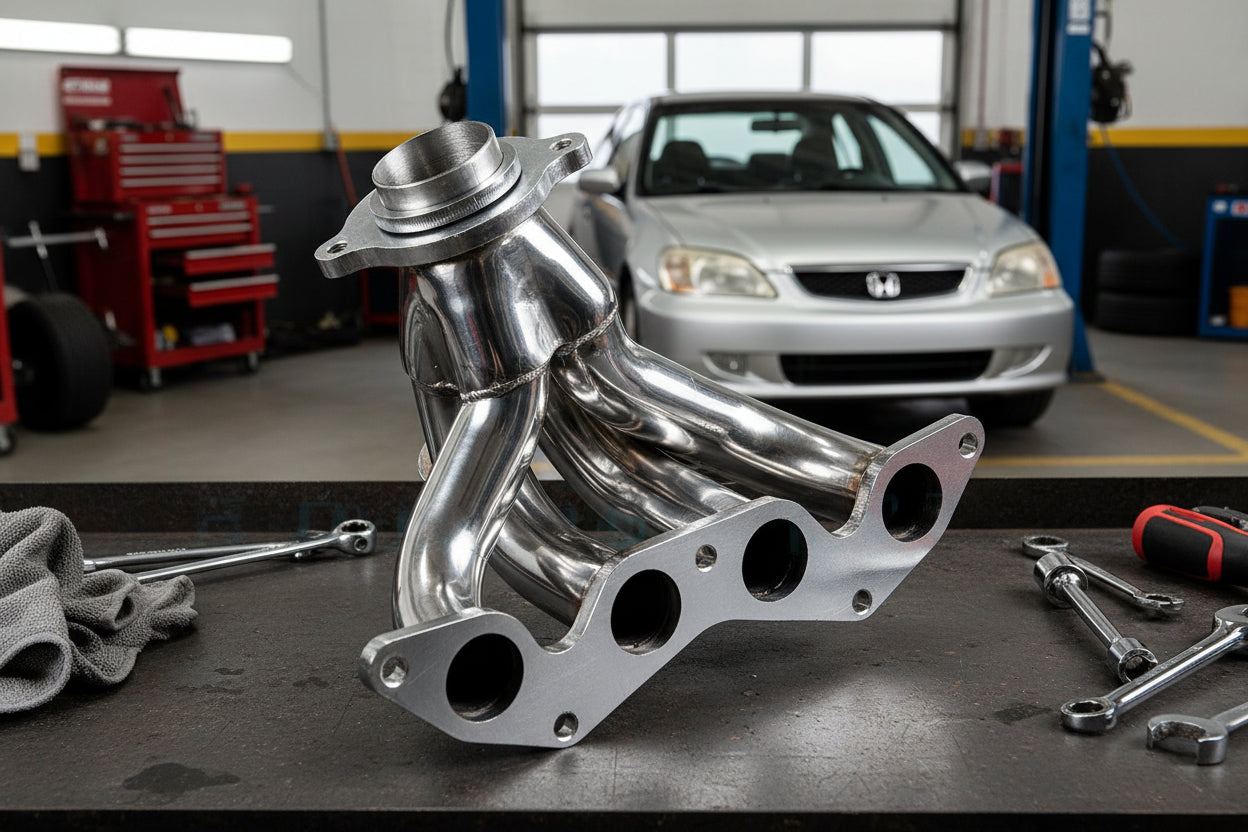 Stainless Steal Manifold Header for Honda Civic EX (2001-2005) 1.7L SO
