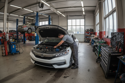 dont show the chrome tube, just the blue air filter barely showing, move the car further away with a mechanic installing it