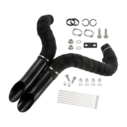 Drag Exhaust Pipes for Harley Davidson Dyna (1991-2017) Forward Controls
