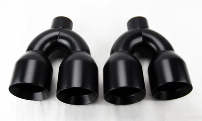 Dual Black Exhaust Tips for Chevrolet Camaro (2010-2023) 