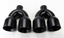 Dual Exhaust Tips Black for Chevrolet Corvette C6 (2005-2013)
