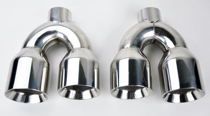 Dual Exhaust Tips for Chevrolet Corvette C6 (2005-2013)