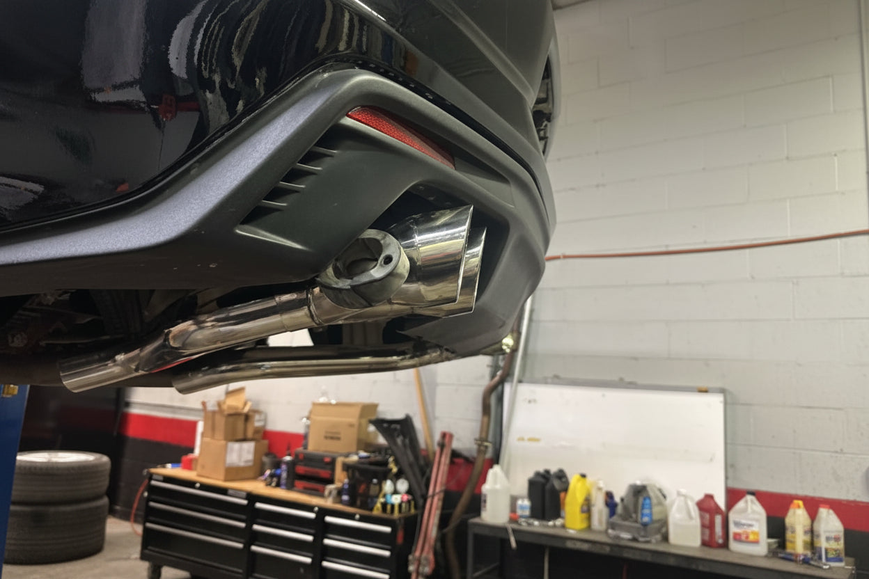 Exhaust Axle Muffler Quad Tips for Chevy Camaro (2016-2024) V8