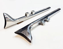 Exhaust Pipe Tips Fishtail Chrome Slip on for Harley Touring (1995-2016)