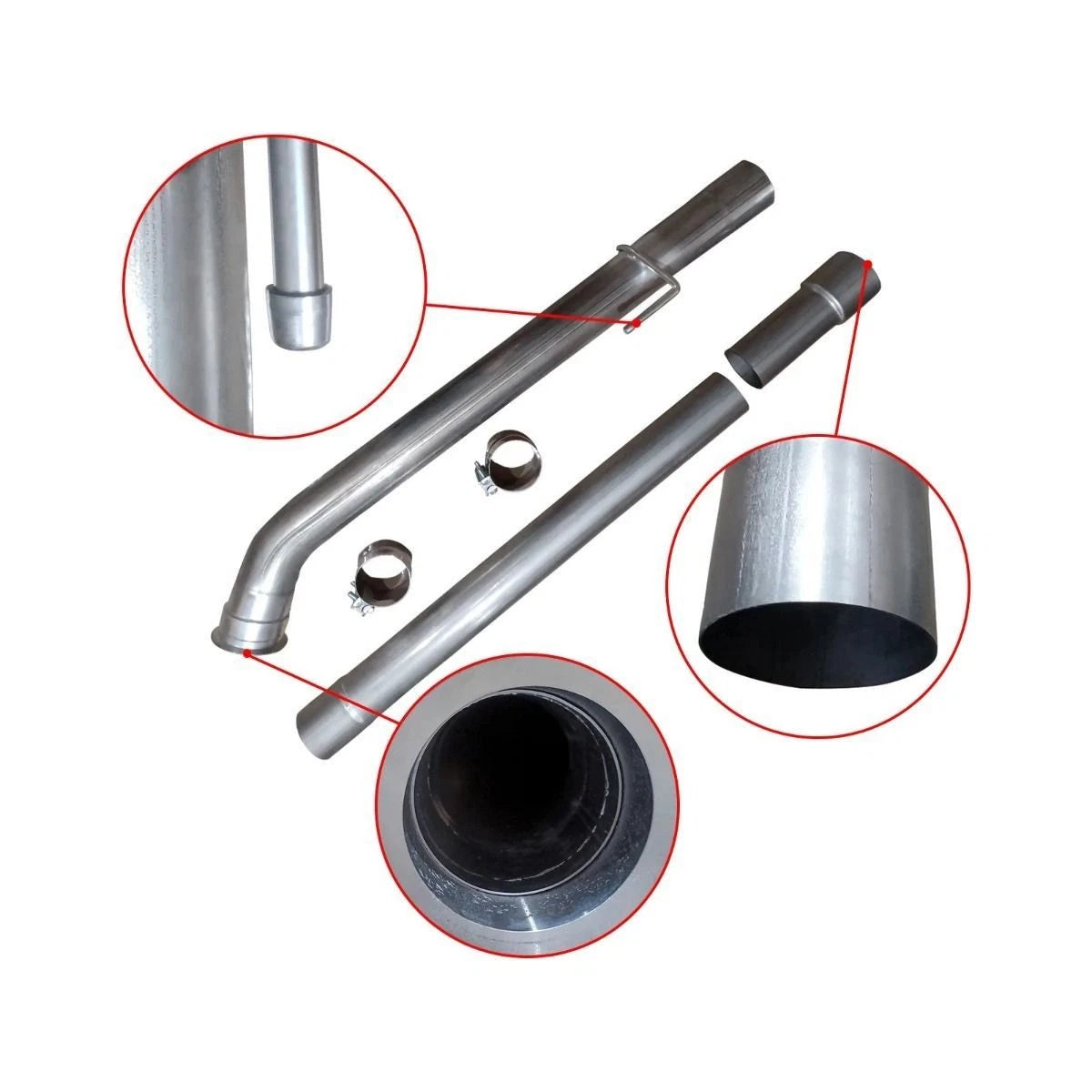 Exhaust Pipes for Dodge Ram 2500 3500 (2019-2022) 6.7L Cummins