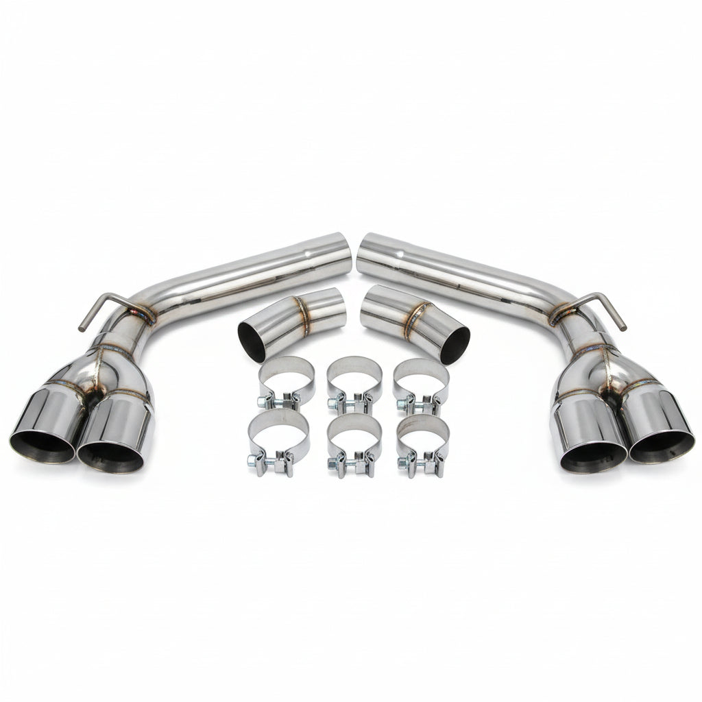 Exhaust Pipes with Tips for Chevrolet Camaro (2010-2015) V6 V8 Engines