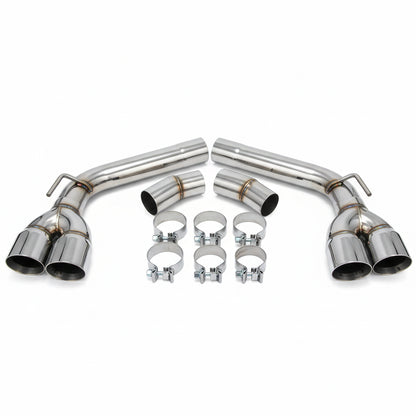 Exhaust Pipes with Tips for Chevrolet Camaro (2010-2015) V6 V8 Engines