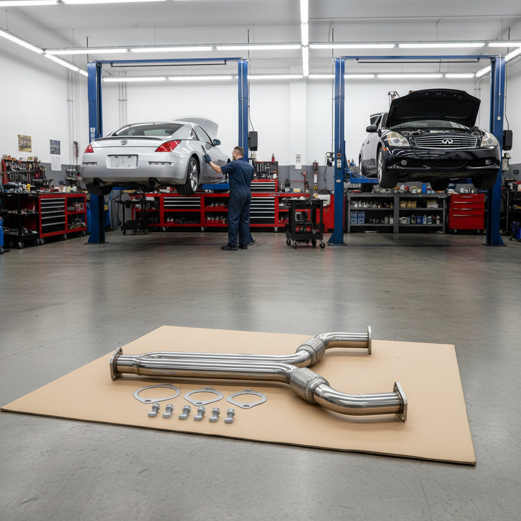Exhaust Race Pipes for Nissan 350Z Infiniti G35 (2003-2007)