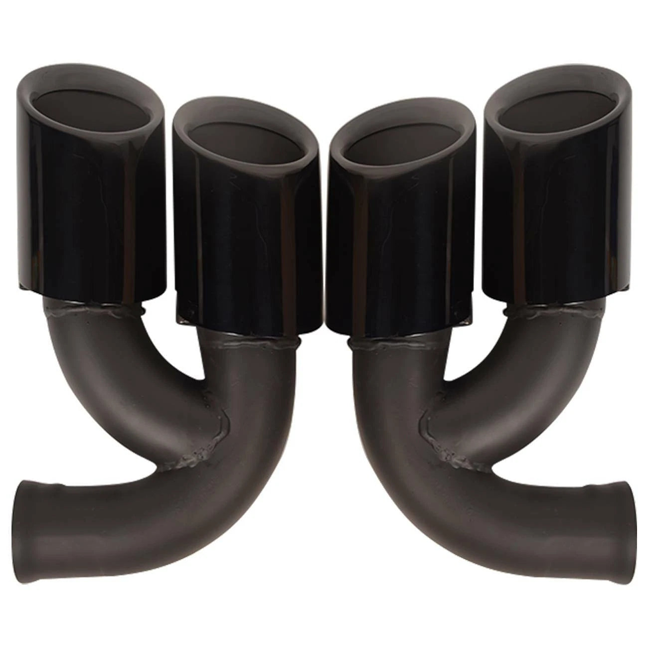 Exhaust Tips Black for Porsche Cayenne 958 (2011-2014) V8