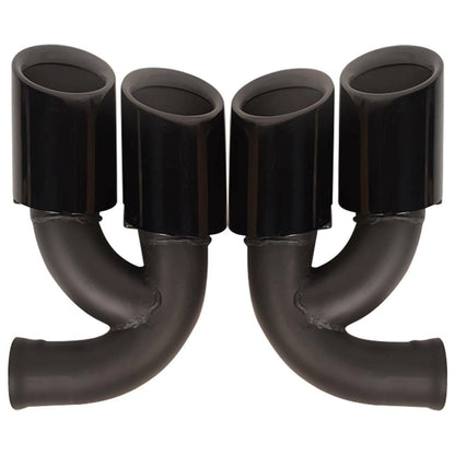 Exhaust Tips Black for Porsche Cayenne 958 (2011-2014) V8