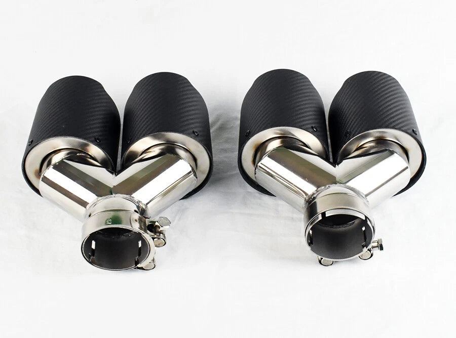 Exhaust Tips Carbon Fiber for Dodge Challenger (2008-2023)