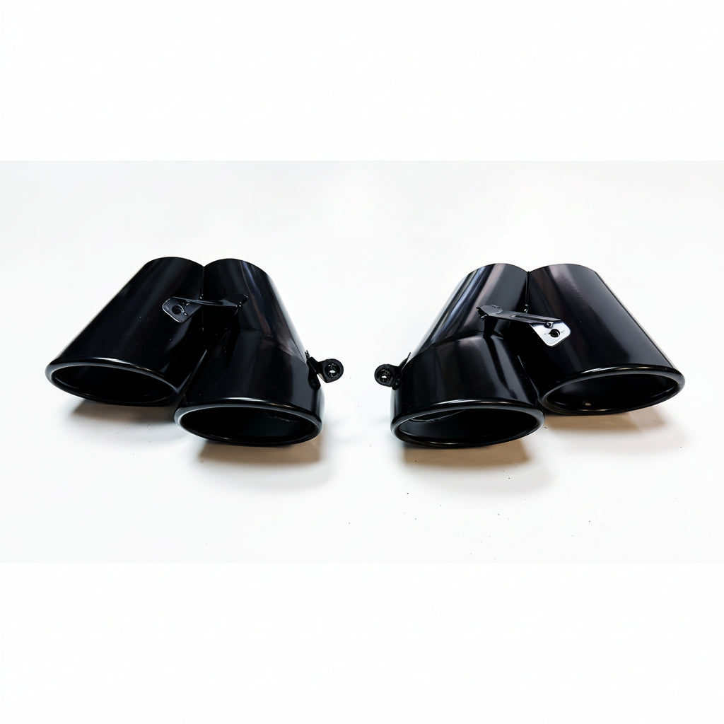 Exhaust Tips Quad Black for Honda Accord 4dr Sedan (2018-2022) 