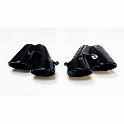 Exhaust Tips Quad Black for Honda Accord 4dr Sedan (2018-2022) 